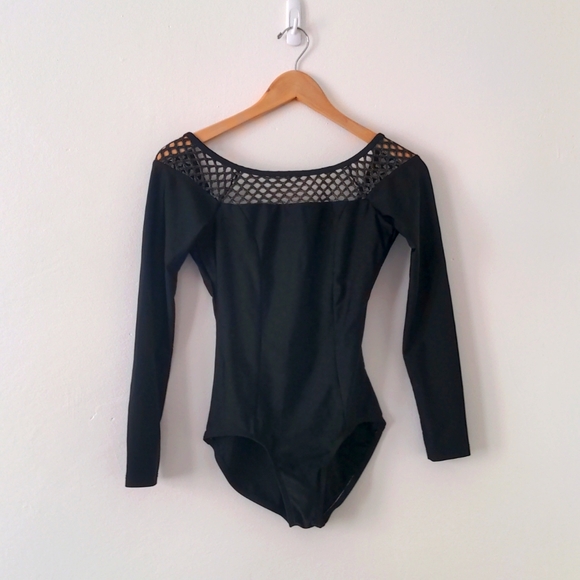 Double Platinum Tops Double Platinum Long Sleeve Black Dance